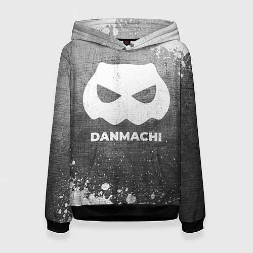 Женская толстовка DanMachi - grey gradient / 3D-Черный – фото 1