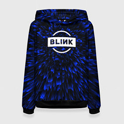 Толстовка-худи женская Blackpink blue energy, цвет: 3D-черный