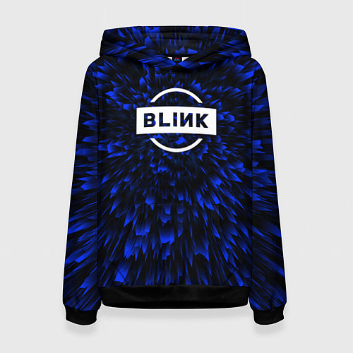 Женская толстовка Blackpink blue energy / 3D-Черный – фото 1