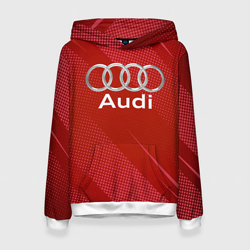 Женская толстовка Audi - абстракция / 3D-Белый – фото 1