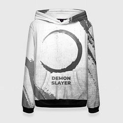 Женская толстовка Demon Slayer - white gradient