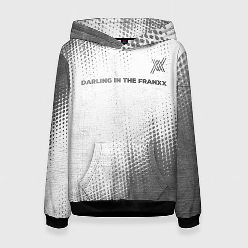 Женская толстовка Darling in the FranXX - white gradient посередине / 3D-Черный – фото 1