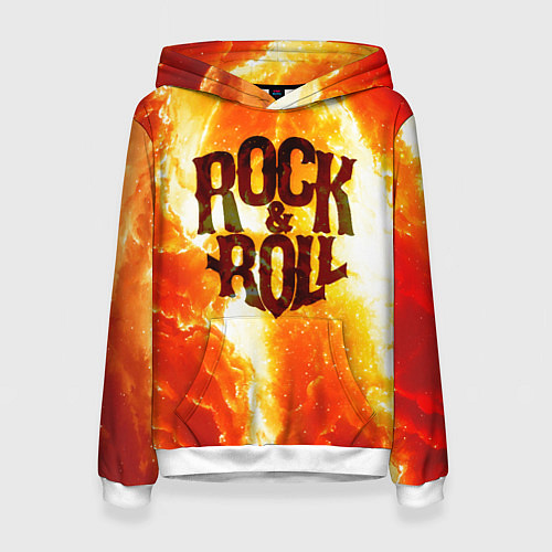 Женская толстовка Рок н ролл / 3D-Белый – фото 1