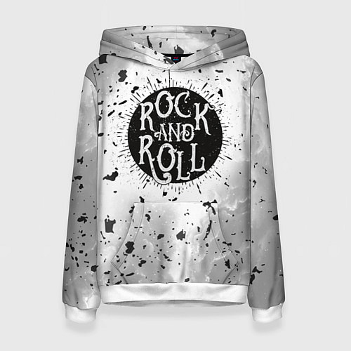 Женская толстовка Рок энд ролл / 3D-Белый – фото 1