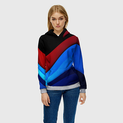 Женская толстовка Multicoloured / 3D-Меланж – фото 3