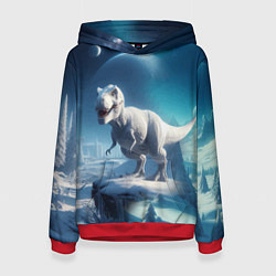 Женская толстовка Снежный динозавр - история вымирания