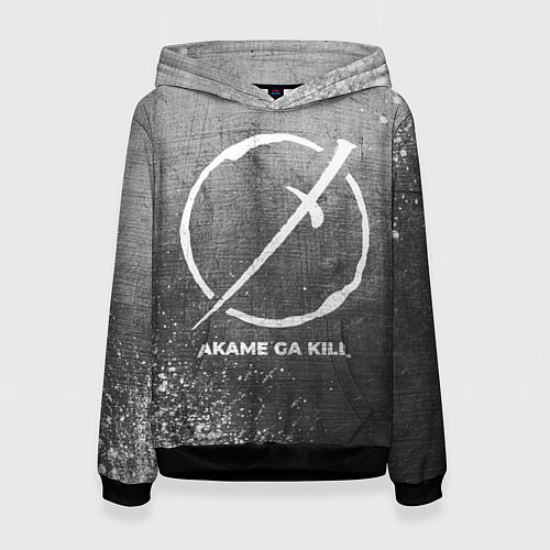 Женская толстовка Akame ga Kill - grey gradient / 3D-Черный – фото 1