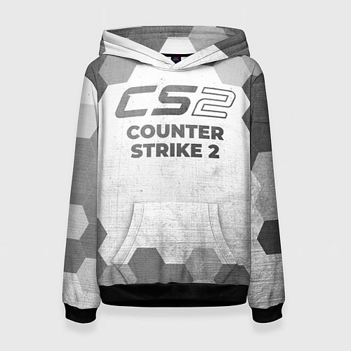 Женская толстовка Counter Strike 2 - white gradient / 3D-Черный – фото 1