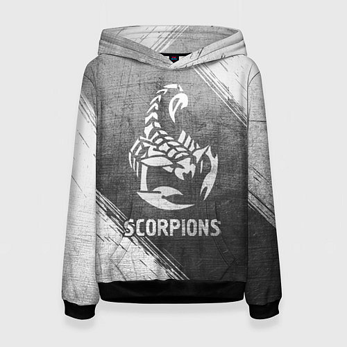 Женская толстовка Scorpions - grey gradient / 3D-Черный – фото 1