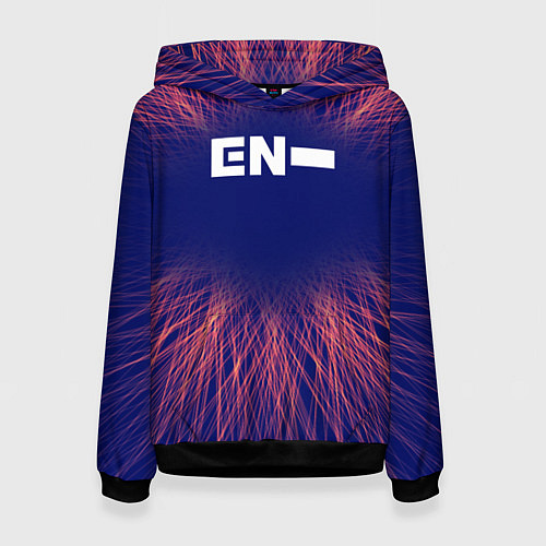 Женская толстовка Enhypen red energy / 3D-Черный – фото 1
