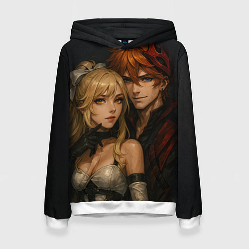 Женская толстовка Люмин и Тарталья реализм любовь / 3D-Белый – фото 1