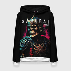 Женская толстовка Самурай с маской черепа