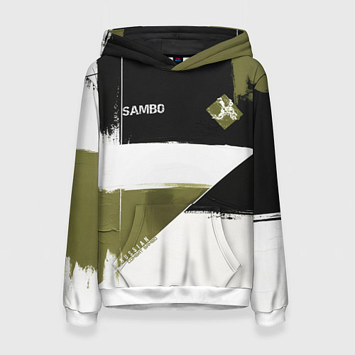 Женская толстовка Русское самбо / 3D-Белый – фото 1