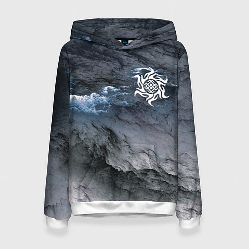 Женская толстовка Символика Белобога - оберег / 3D-Белый – фото 1