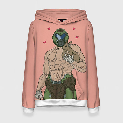 Женская толстовка Палач рока с кроликом / 3D-Белый – фото 1