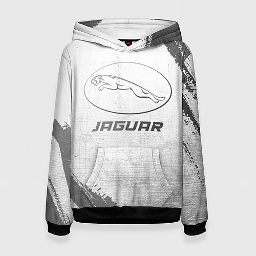 Женская толстовка Jaguar - white gradient / 3D-Черный – фото 1