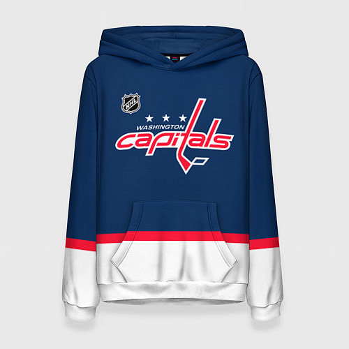 Женская толстовка Washington Capitals hockey team / 3D-Белый – фото 1