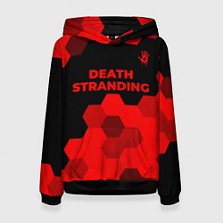 Женская толстовка Death Stranding - red gradient посередине