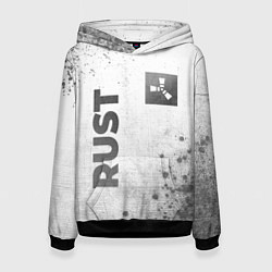 Толстовка-худи женская Rust - white gradient вертикально, цвет: 3D-черный