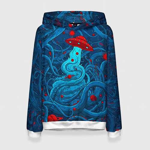 Женская толстовка Контакт с хаосом / 3D-Белый – фото 1