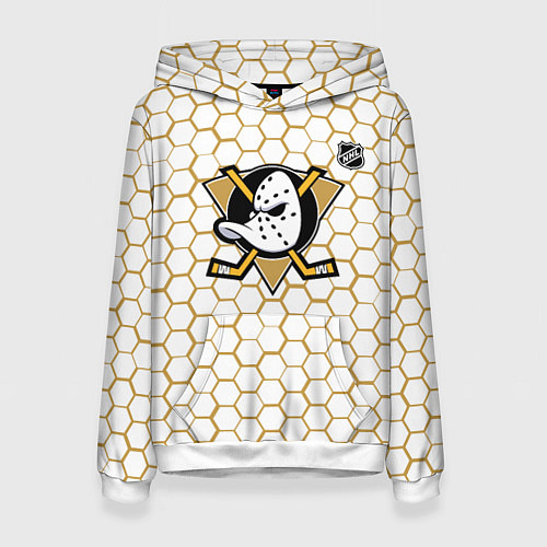 Женская толстовка Анахайм Дакс - белые соты / 3D-Белый – фото 1