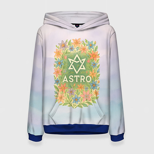 Женская толстовка Astro цветочный логотип / 3D-Синий – фото 1