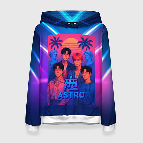 Женская толстовка Astro retro rave 80 / 3D-Белый – фото 1