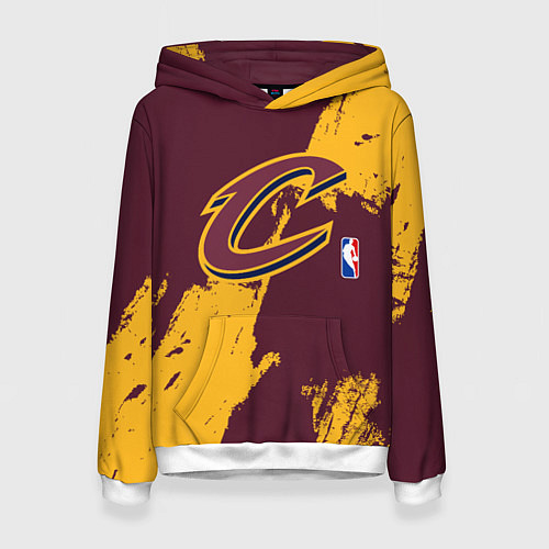Женская толстовка Cleveland Cavaliers NBA team / 3D-Белый – фото 1