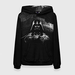 Толстовка-худи женская Звёздные войны звезда смерти вейдера, цвет: 3D-черный