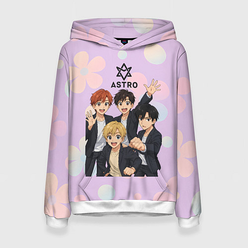 Женская толстовка Astro anime / 3D-Белый – фото 1