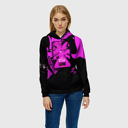 Толстовка-худи женская Лазарь: Лекарство, цвет: 3D-черный — фото 2