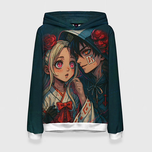 Женская толстовка Нэнэ и Амане Ханако кун / 3D-Белый – фото 1