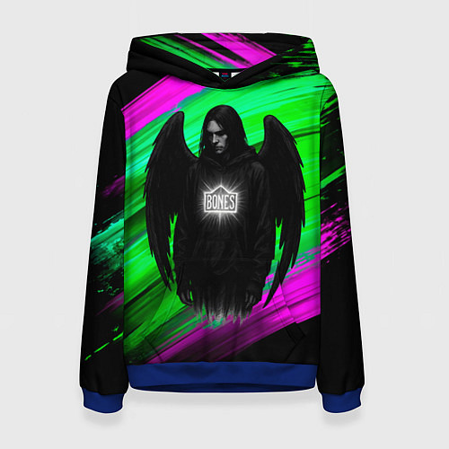 Женская толстовка Bones падший ангел / 3D-Синий – фото 1