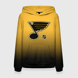 Женская толстовка Сент Луис Блюз - желтый градиент