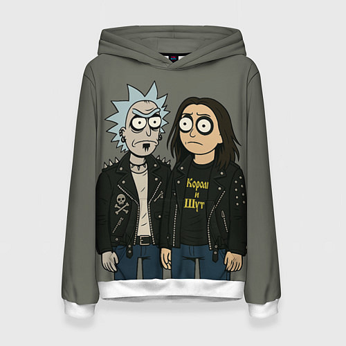 Женская толстовка КиШ - Рик и Морти / 3D-Белый – фото 1