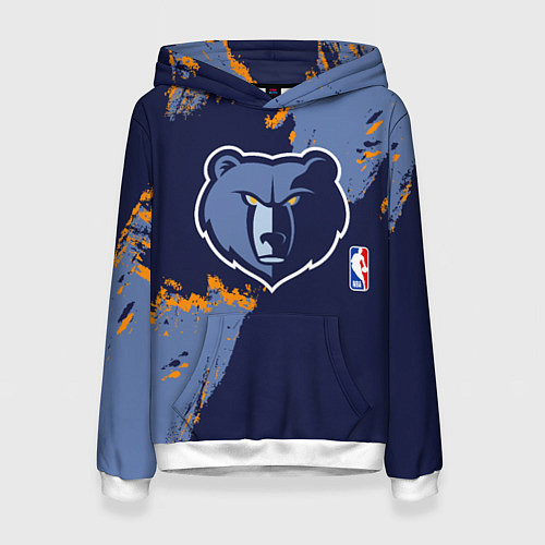 Женская толстовка Мемфис Гриззлис - логотип команды / 3D-Белый – фото 1