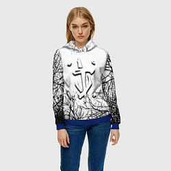 Толстовка-худи женская Doom dark age, цвет: 3D-синий — фото 2