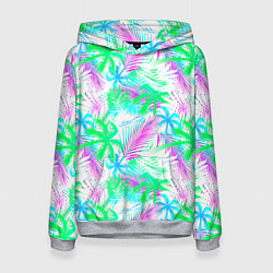 Женская толстовка Palm green light blue