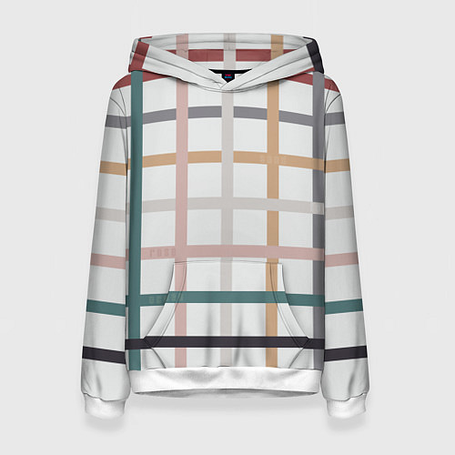 Женская толстовка Плетенка пастельная / 3D-Белый – фото 1