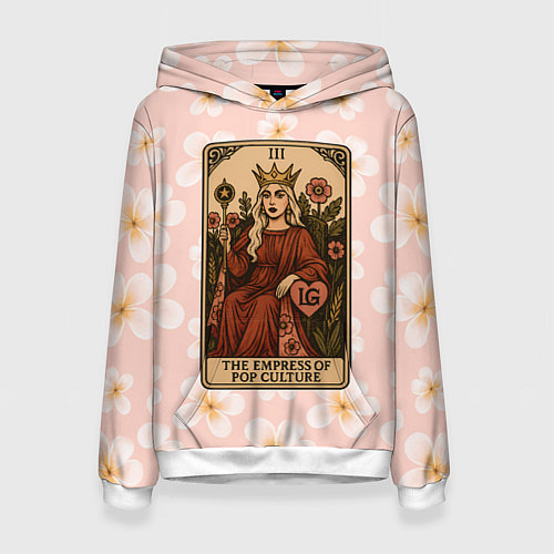 Женская толстовка Леди Гага в виде карты Таро / 3D-Белый – фото 1