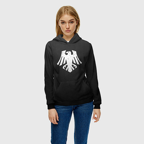 Женская толстовка Гвардия Ворона / 3D-Черный – фото 3