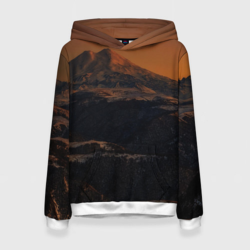 Женская толстовка Эльбрус / 3D-Белый – фото 1