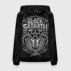 Толстовка-худи женская Black Sabbath - goat skull, цвет: 3D-черный