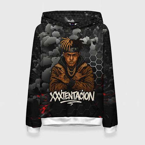 Женская толстовка XXXTentacion со скрещенными руками / 3D-Белый – фото 1