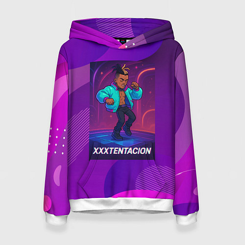 Женская толстовка XXXTentacion танцует в стиле 80х / 3D-Белый – фото 1