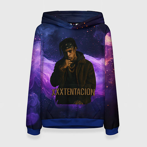 Женская толстовка XXXTentacion - кулак / 3D-Синий – фото 1