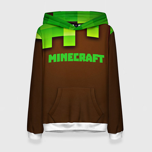 Женская толстовка Minecraft forever / 3D-Белый – фото 1