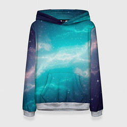 Женская толстовка Галактическое сияние небес
