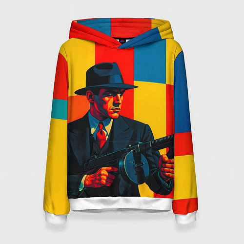 Женская толстовка Гангстер поп-арт / 3D-Белый – фото 1