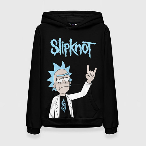 Женская толстовка Slipknot и Рик Санчес из Рик и Морти / 3D-Черный – фото 1